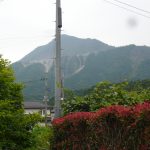 庭から見える景色　武甲山(周辺)